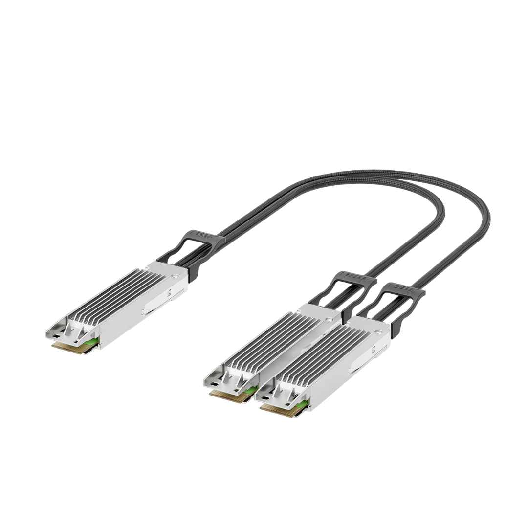 OSFP XD 1.6T to 2x OSFP XD 800G DAC